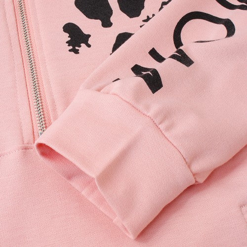 Women Cartoon Santa Claus Print Drop Sleeves Pullover Long Sleeve Sweatshirts