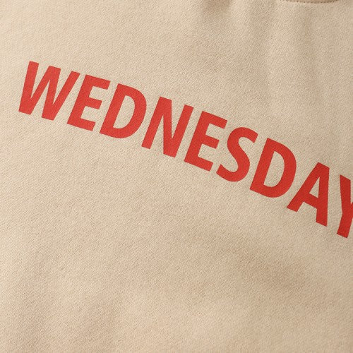 Mens Cotton Simple Letter Print Pullover Long Sleeve Drop Shoulder Sweatshirts