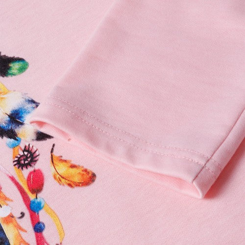 Women Printing Long Sleeve Snood Turtleneck Casual Hoodies With Pouch Pocket